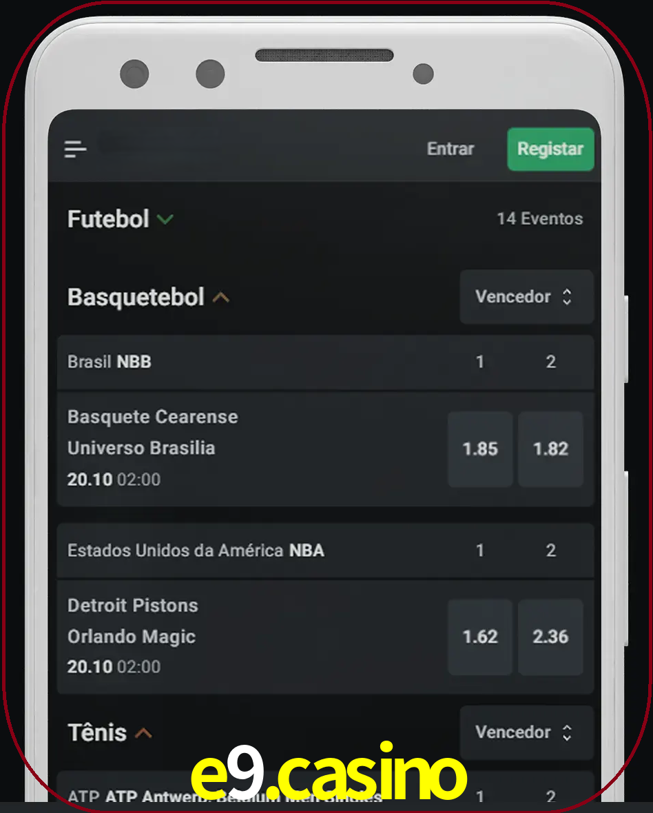 Aposte e assista aos esportes em formato ao vivo.